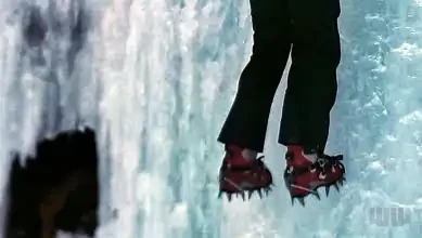 Rachel Ice Climbing